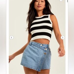 Altard State Abigail Overlay Denim
Skort NWT